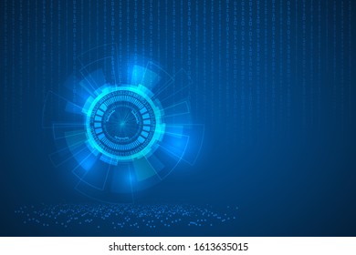 technology digital abstract bakcground. cyber space and code background. security background. Big data analysis abstract.