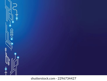 technology digital background. blue gradient background use for your design. vector tech