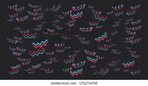 Technology, digital background. The concept of a modern social network. Abstract glitch background. Vector illustration