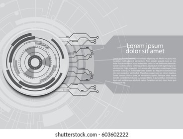 Technology digital circuit board vector design