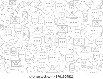 Technology and digital communication pattern design. Easy to edit with vector file. Can use for your creative content. Especially about telecommunication and information.