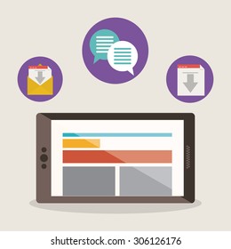 Technology digital design, vector illustration eps 10