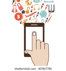 Technology digital design, vector illustration eps 10