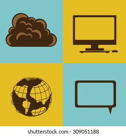 Technology digital design, vector illustration eps 10