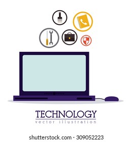 Technology digital design, vector illustration eps 10