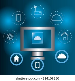 Technology digital design, vector illustration eps 10.