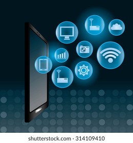 Technology digital design, vector illustration eps 10.