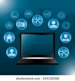 Technology digital design, vector illustration eps 10.
