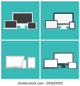 Technology Digital Device Icon Vector Concept