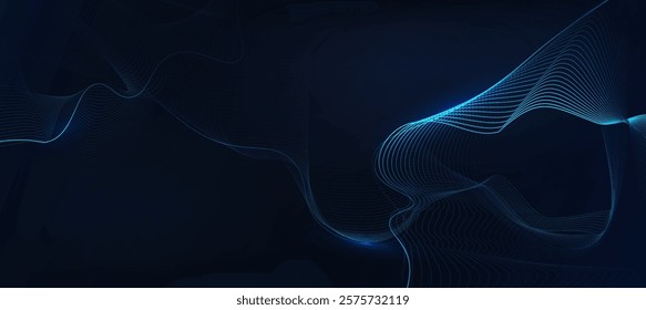 Technology digital flow background, modern tech banner, corporate business concept, hi-tech abstract background  for presentation business or event poster tech EPS 10