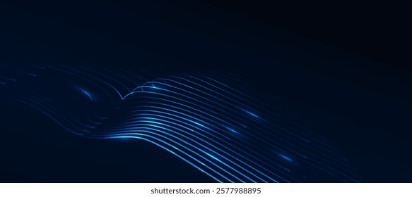 Technology digital flow background, modern tech banner, corporate business concept, hi-tech abstract background  for presentation business or event poster tech EPS 10