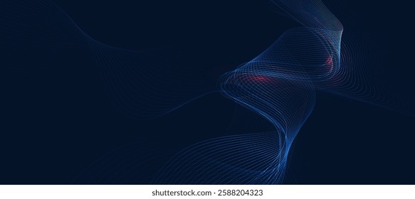 Technology digital flow background, modern tech banner, corporate business concept, hi-tech abstract background  for presentation business or tech event poster EPS 10