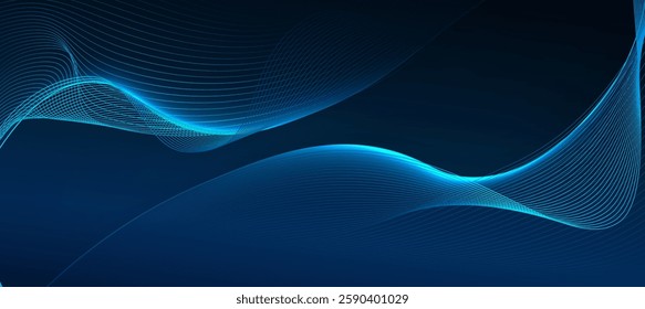 Technology digital flow background, modern tech banner, corporate business concept, hi-tech abstract background  for presentation business or tech event poster EPS 10