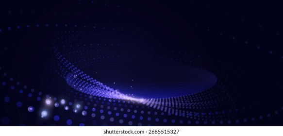 Fundo de fluxo digital de tecnologia, banner de tecnologia moderna, conceito de negócios corporativos, fundo abstrato de alta tecnologia para apresentação de negócios ou evento técnico cartaz EPS 10