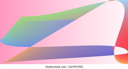 Technology Digital Fluid Psychedelic Illustration. rosafarbene, futuristische, dynamische, pastellfarbene Oberfläche. Moderner Regenbogen Minimal Multi-Farbe Original Hintergrund. Gestalten Sie glatte Neonschichten Farbverlauf-Mesh.