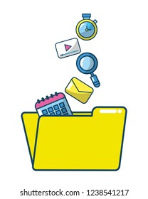 technology digital folders documents