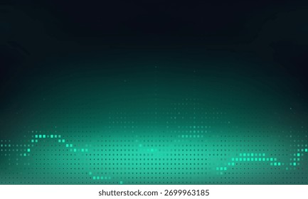 Tecnología digital futurista conexión a Internet fondo negro oscuro, comunicación de información cibernética abstracta verde, ciencia de big data de IA, innovación línea de tecnología futura. eps10	