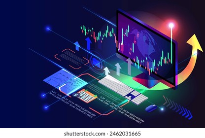 Tecnología, infografía digital, inversión y mercado de valores App y procedimientos estándar para el uso de dispositivos móviles para acceder al sistema, realizar negocios y buscar información