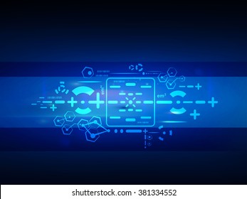 technology digital line concept, abstract background design vector