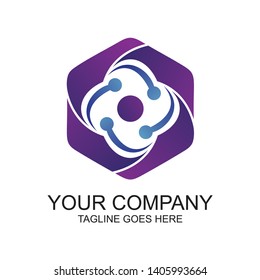 Technology Digital Logo Vector Design