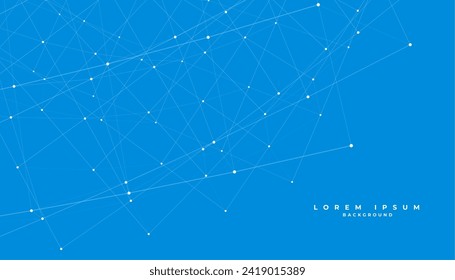 technology digital mesh line abstract background with low poly effect vector