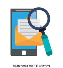 technology digital modern hardware, smartphone analysis support cartoon vector illustration graphic design