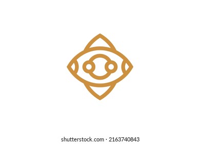 Technology Digital Monoline Logo Vector