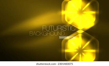 Tecnología Digital Neon Resumen Fondo, Resumen Hexagons, Ciberespacio Digital, Alta Tecnología Moderna, Ciencia, Plantilla de Diseño Tecnológico Futurista