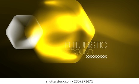 Tecnología Digital Neon Resumen Fondo, Resumen Hexagons, Ciberespacio Digital, Alta Tecnología Moderna, Ciencia, Plantilla de Diseño Tecnológico Futurista