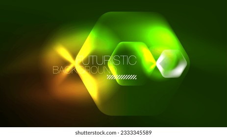 Tecnología Digital Neon Resumen Fondo, Resumen Hexagons, Ciberespacio Digital, Alta Tecnología Moderna, Ciencia, Plantilla de Diseño Tecnológico Futurista