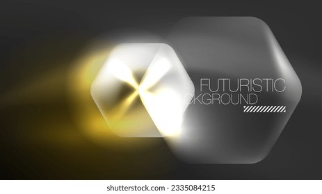 Tecnología Digital Neon Resumen Fondo, Resumen Hexagons, Ciberespacio Digital, Alta Tecnología Moderna, Ciencia, Plantilla de Diseño Tecnológico Futurista