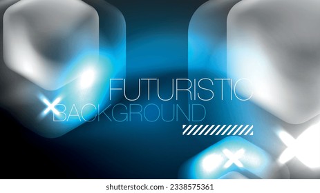 Tecnología Digital Neon Resumen Fondo, Resumen Hexagons, Ciberespacio Digital, Alta Tecnología Moderna, Ciencia, Plantilla de Diseño Tecnológico Futurista
