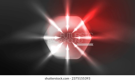 Technology Digital Neon Abstract Background, Abstract Hexagons, Digital Cyberspace, Modern Hi-tech, Science, Futuristic Techno Design Template