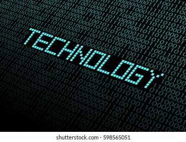 Technology digital numder vector illustration