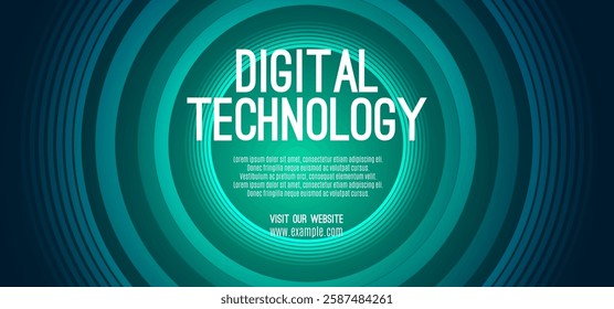Technology digital speed connect blue green background, cyber nano information, abstract communication, innovation future tech data, internet network connection, Ai big data, line dot illustration