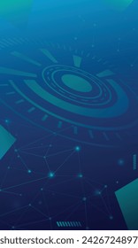 Technologie digitale Tapete. Futuristischer Technologiehintergrund