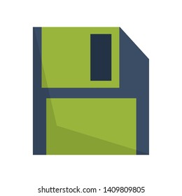 technology diskette cartoon vector illustration graphic design