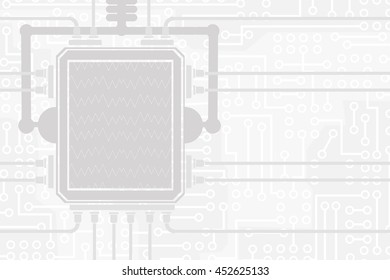 Technology display screen vector. Technology concept.