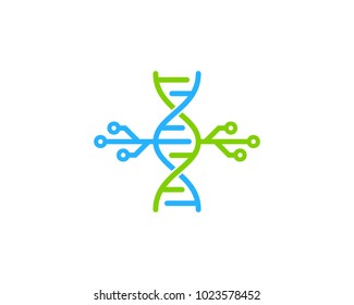 Technology Dna Icon Logo Design Element