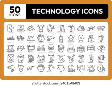 Technology, the driving force behind modern progress, encompasses a vast array of innovations that shape our daily lives. It includes all icons of technology. 