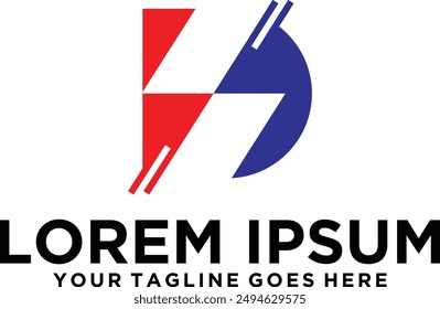 Technology DS letter logo Idea