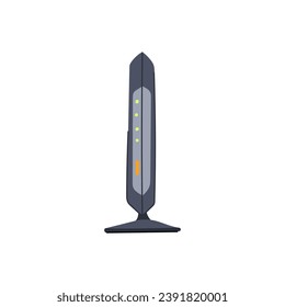 technology dsl modem cartoon. router communication, wireless web, wlan a technology dsl modem sign. isolated symbol vector illustration