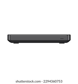 technology dvd drive cartoon. data storage, disc equipment technology dvd drive sign. isolated symbol vector illustration