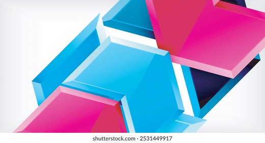 Technology dynamic arrow geometric background. Vector Illustration For Wallpaper, Banner, Background, Card, Book Illustration, landing page