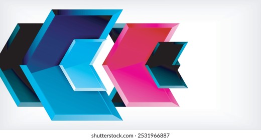 Technology dynamic arrow geometric background. Vector Illustration For Wallpaper, Banner, Background, Card, Book Illustration, landing page