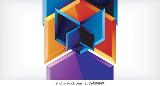 Technology dynamic arrow geometric background. Vector Illustration For Wallpaper, Banner, Background, Card, Book Illustration, landing page