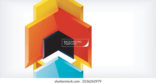 Technology dynamic arrow geometric background. Vector Illustration For Wallpaper, Banner, Background, Card, Book Illustration, landing page