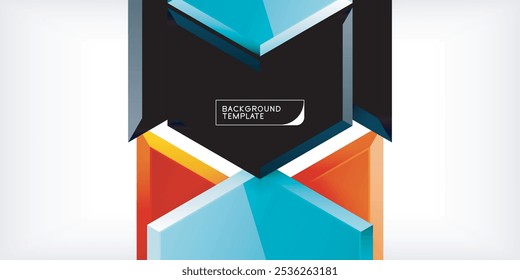 Technology dynamic arrow geometric background. Vector Illustration For Wallpaper, Banner, Background, Card, Book Illustration, landing page