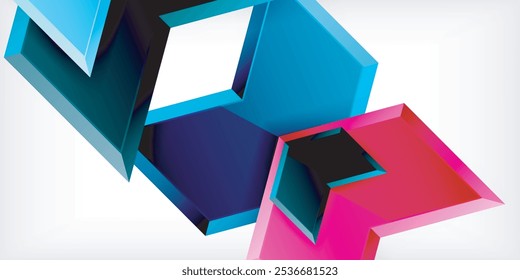 Technology dynamic arrow geometric background. Vector Illustration For Wallpaper, Banner, Background, Card, Book Illustration, landing page