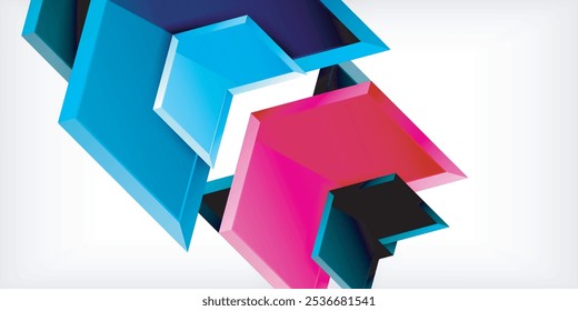 Technology dynamic arrow geometric background. Vector Illustration For Wallpaper, Banner, Background, Card, Book Illustration, landing page